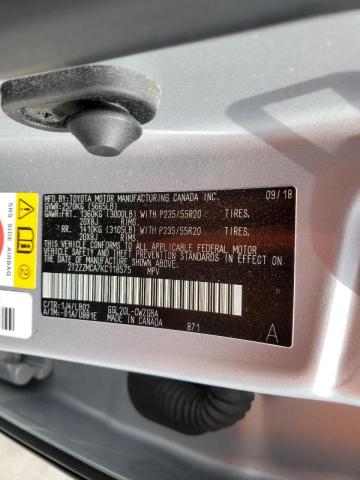 Photo 10 from auction – 2019 LEXUS RX 350 BAS with VIN 2T2ZZMCA7KC118575