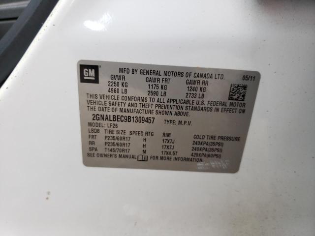 Photo 10 from auction – 2011 CHEVROLET EQUINOX LS with VIN 2GNALBEC9B1309457