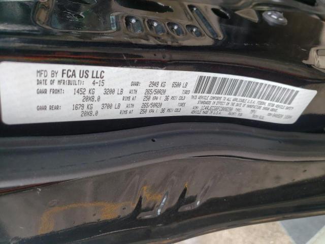 Photo 10 from auction – 2015 JEEP GRAND CHER with VIN 1C4RJECG6FC808290