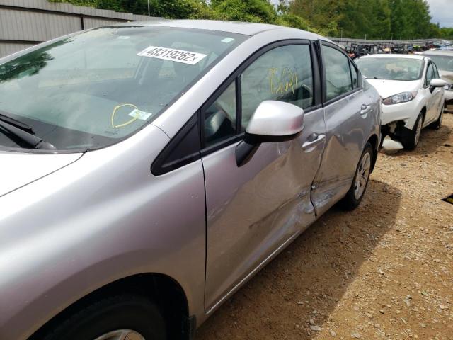 Photo 9 from auction – 2013 HONDA CIVIC LX with VIN 19XFB2F59DE014947