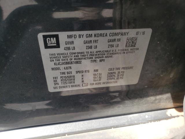 Photo 10 from auction – 2016 BUICK ENCORE with VIN KL4CJASB8GB749832