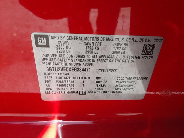 Photo 10 from auction – 2014 GMC SIERRA K15 with VIN 3GTU2VECXEG334471