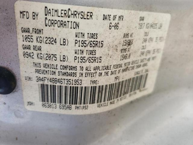 Photo 10 from auction – 2006 CHRYSLER PT CRUISER with VIN 3A4FY48B46T351953