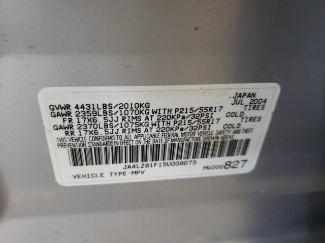 Photo 10 from auction – 2005 MITSUBISHI OUTLANDER with VIN JA4LZ81F15U008073