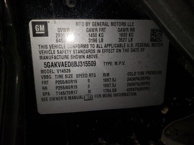 Photo 10 from auction – 2011 BUICK ENCLAVE CX with VIN 5GAKVAED8BJ315509