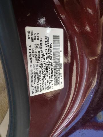 Photo 10 from auction – 2010 HONDA ODYSSEY EX with VIN 5FNRL3H79AB041389