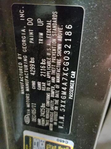 Photo 10 from auction – 2012 KIA OPTIMA LX with VIN 5XXGM4A7XCG032186
