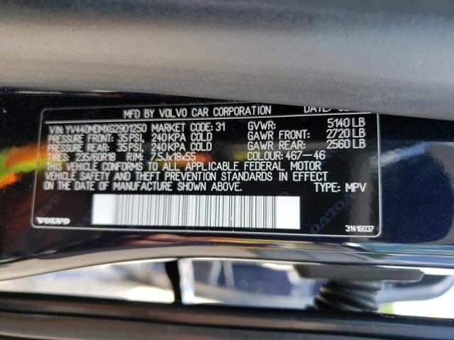 Photo 10 from auction – 2016 VOLVO XC60 T5 PL with VIN YV440MDMXG2901250