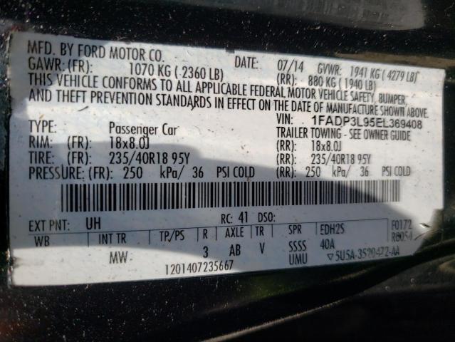Photo 10 from auction – 2014 FORD FOCUS ST with VIN 1FADP3L95EL369408