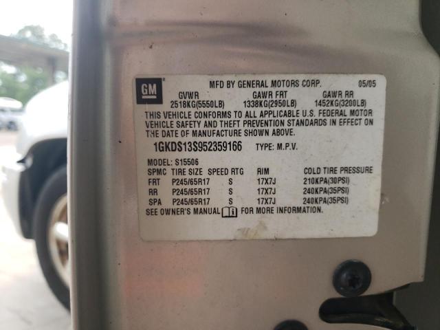 Photo 10 from auction – 2005 GMC ENVOY with VIN 1GKDS13S952359166