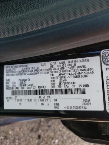 Photo 10 from auction – 2017 FORD FIESTA S with VIN 3FADP4AJ6HM150446