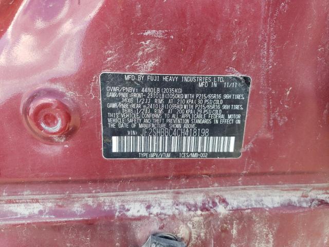 Photo 10 from auction – 2012 SUBARU FORESTER 2 with VIN JF2SHBBC4CH418198