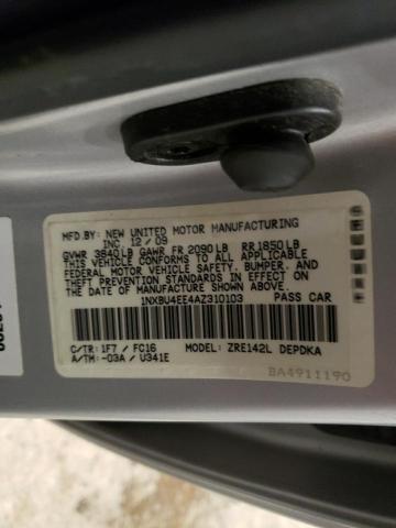 Photo 10 from auction – 2010 TOYOTA COROLLA BA with VIN 1NXBU4EE4AZ310103