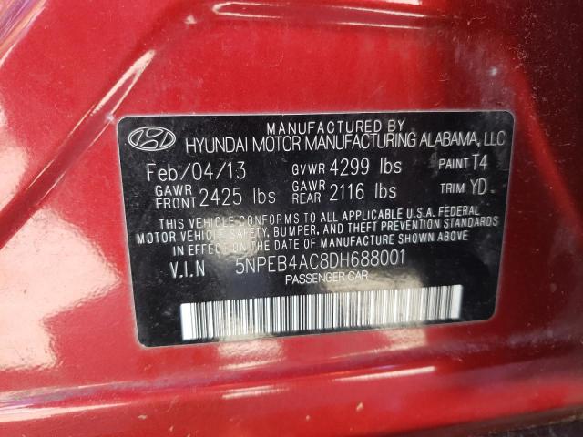 Photo 10 from auction – 2013 HYUNDAI SONATA GLS with VIN 5NPEB4AC8DH688001