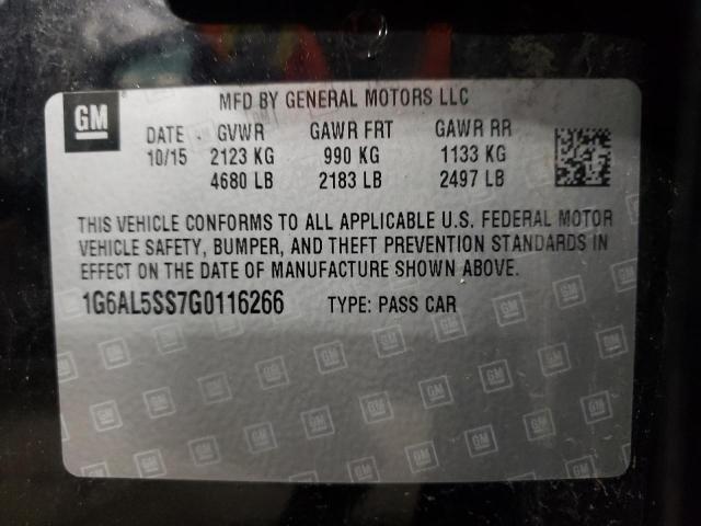 Photo 10 from auction – 2016 CADILLAC ATS PREMIU with VIN 1G6AL5SS7G0116266