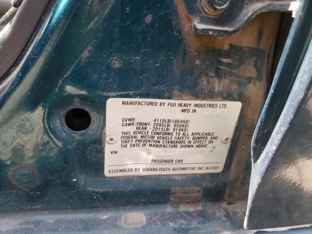 Photo 10 from auction – 1996 SUBARU LEGACY L with VIN 4S3BD6358T7200708