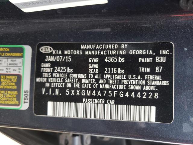 Photo 10 from auction – 2015 KIA OPTIMA LX with VIN 5XXGM4A75FG444228