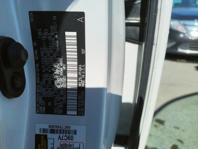 Photo 10 from auction – 2005 TOYOTA SIENNA XLE with VIN 5TDBA22C45S031801