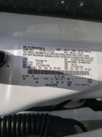 Photo 10 from auction – 2015 FORD FOCUS SE with VIN 1FADP3F25FL224109