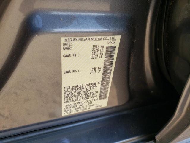 Photo 10 from auction – 2017 NISSAN ALTIMA 2.5 with VIN 1N4AL3AP9HC238714