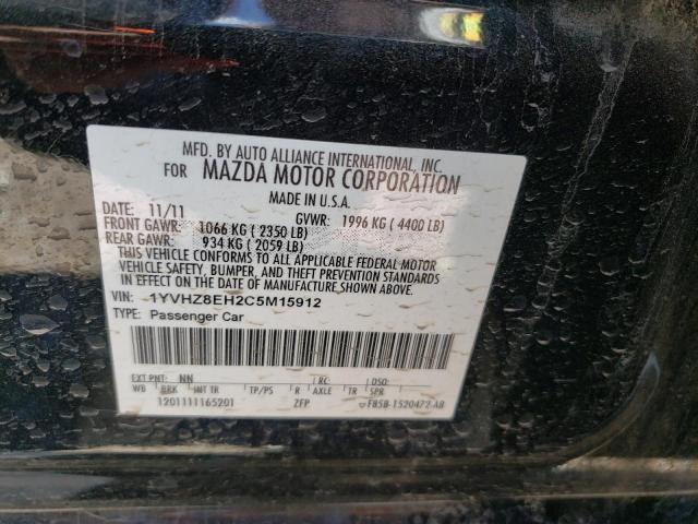 Photo 10 from auction – 2012 MAZDA 6 I with VIN 1YVHZ8EH2C5M15912