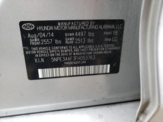 Photo 10 from auction – 2015 HYUNDAI SONATA SPO with VIN 5NPE34AF3FH053763