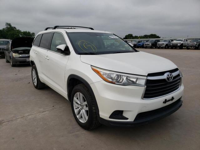 Photo 1 from auction – 2016 TOYOTA HIGHLANDER with VIN 5TDZARFH5GS021570