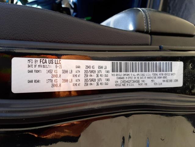 Photo 10 from auction – 2015 DODGE DURANGO SX with VIN 1C4RDHAG2FC904588