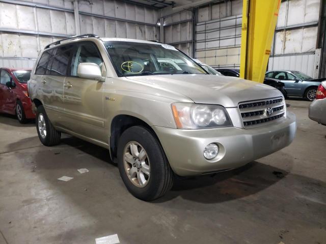 TOYOTA HIGHLANDER 2001 with VIN JTEHF21A210013317 - Photo from auction