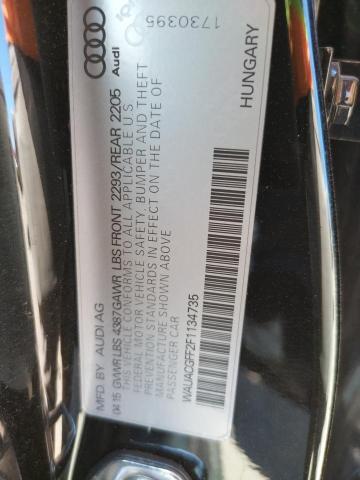 Photo 10 from auction – 2015 AUDI A3 PREMIUM with VIN WAUACGFF2F1134735