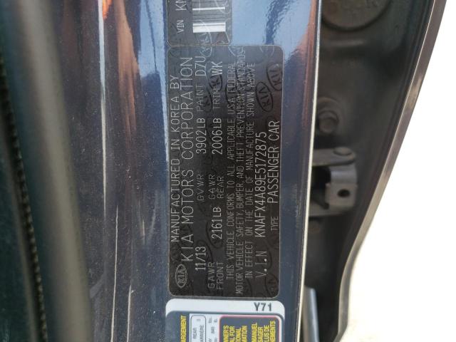 Photo 10 from auction – 2014 KIA FORTE EX with VIN KNAFX4A89E5172875