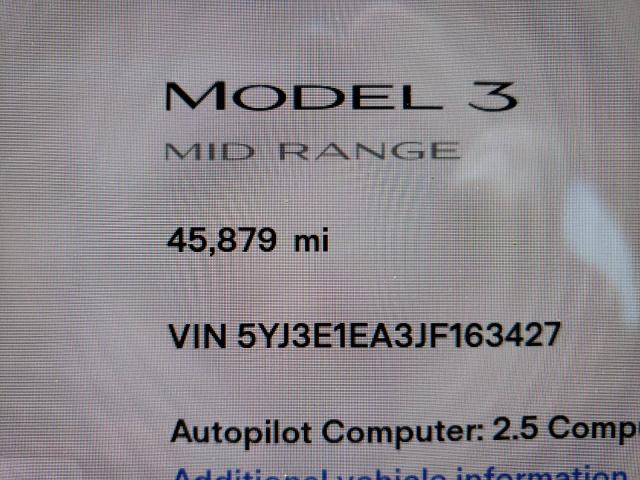 Photo 8 from auction – 2018 TESLA MODEL 3 with VIN 5YJ3E1EA3JF163427