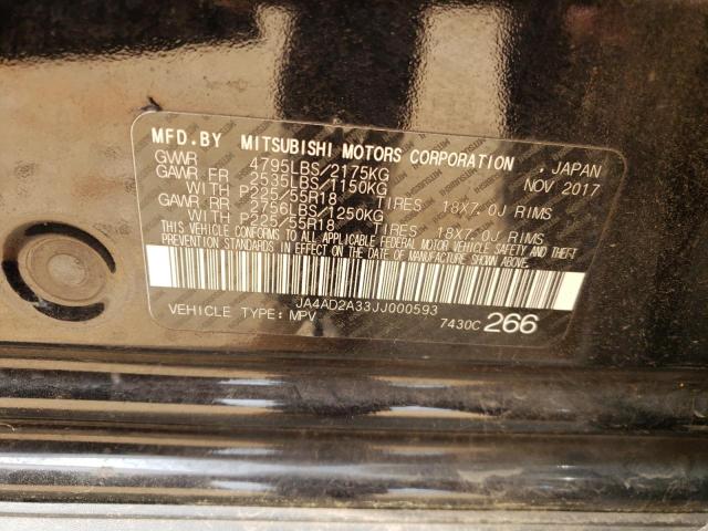 Photo 10 from auction – 2018 MITSUBISHI OUTLANDER with VIN JA4AD2A33JJ000593