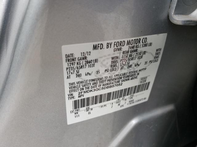 Photo 10 from auction – 2013 FORD EDGE SE with VIN 2FMDK3GC5DBB57052