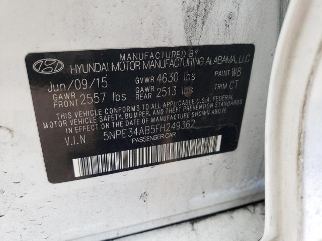 Photo 10 from auction – 2015 HYUNDAI SONATA SPO with VIN 5NPE34AB5FH249362