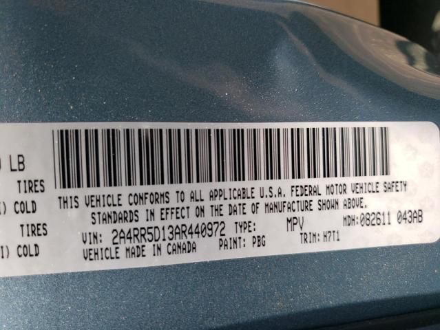 Photo 10 from auction – 2010 CHRYSLER TOWN & COU with VIN 2A4RR5D13AR440972