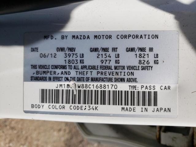 Photo 10 from auction – 2012 MAZDA 3 I with VIN JM1BL1W88C1688170