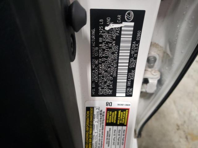 Photo 10 from auction – 2020 LEXUS ES 350 with VIN 58ADZ1B11LU064200