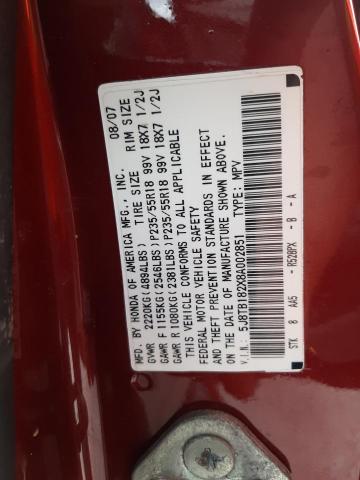 Photo 10 from auction – 2008 ACURA RDX with VIN 5J8TB182X8A002851
