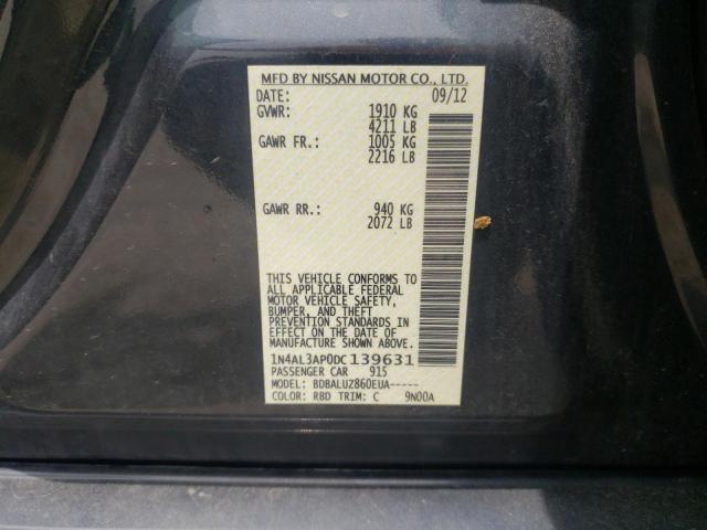 Photo 10 from auction – 2013 NISSAN ALTIMA 2.5 with VIN 1N4AL3AP0DC139631