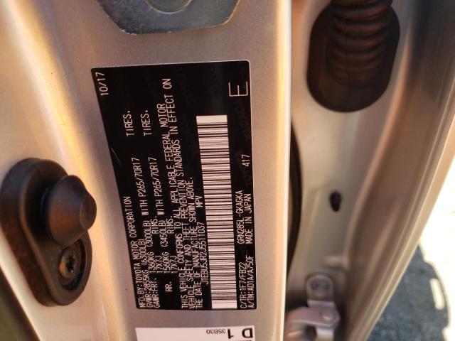 Photo 10 from auction – 2018 TOYOTA 4RUNNER SR with VIN JTEBU5JR2J5511037