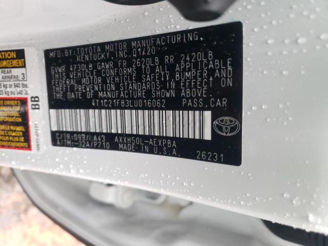 Photo 10 from auction – 2020 TOYOTA AVALON LIM with VIN 4T1C21FB3LU016062