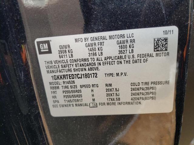 Photo 10 from auction – 2012 GMC ACADIA DEN with VIN 1GKKRTED7CJ180172
