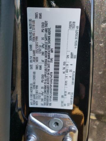 Photo 10 from auction – 2015 FORD ESCAPE SE with VIN 1FMCU0G70FUA21478