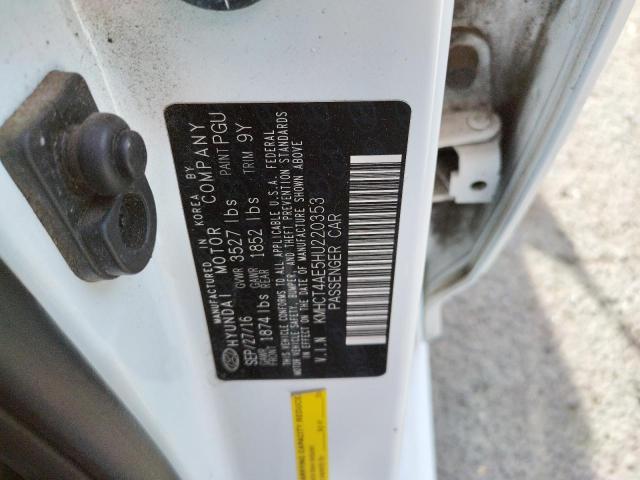 Photo 10 from auction – 2017 HYUNDAI ACCENT SE with VIN KMHCT4AE5HU220353