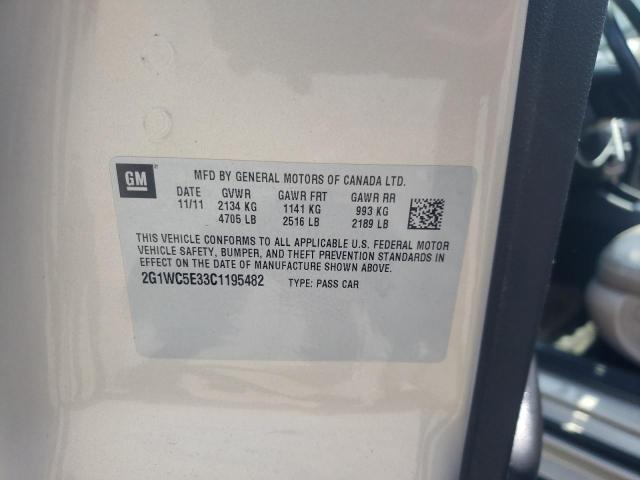 Photo 10 from auction – 2012 CHEVROLET IMPALA LTZ with VIN 2G1WC5E33C1195482