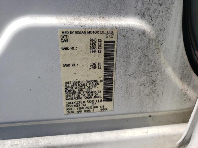 Photo 10 from auction – 2018 NISSAN LEAF S with VIN 1N4AZ1CP8JC300318