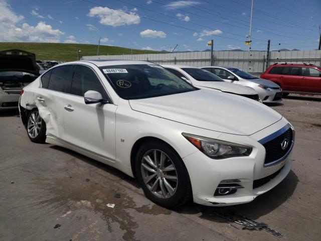 INFINITI Q50 BASE 2014 with VIN JN1BV7AR0EM699228 - Photo from auction