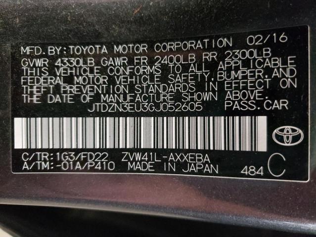Photo 10 from auction – 2016 TOYOTA PRIUS V with VIN JTDZN3EU3GJ052605