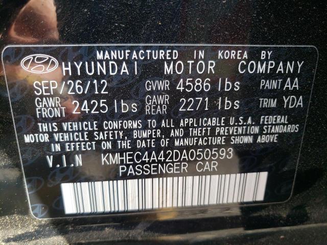 Photo 10 from auction – 2013 HYUNDAI SONATA HYB with VIN KMHEC4A42DA050593